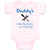Baby Clothes Daddy's Little Mechanic in Training Dad Father's Day Baby Bodysuits