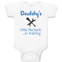 Baby Clothes Daddy's Little Mechanic in Training Dad Father's Day Baby Bodysuits