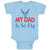 Baby Clothes My Daddy Is So Fly Air Force Dad Father's Day Baby Bodysuits Cotton