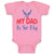 Baby Clothes My Daddy Is So Fly Air Force Dad Father's Day Baby Bodysuits Cotton