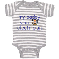 Baby Clothes My Daddy Is An Electrician Dad Father's Day Baby Bodysuits Cotton