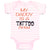 Baby Clothes My Daddy Is A Tattoo Artist Dad Father's Day Baby Bodysuits Cotton