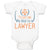 Baby Clothes Trust Me My Dad's A Lawyer Dad Father's Day Baby Bodysuits Cotton