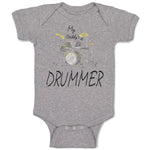 Baby Clothes My Daddy's A Drummer Dad Father's Day Baby Bodysuits Cotton