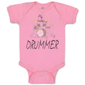 Baby Clothes My Daddy's A Drummer Dad Father's Day Baby Bodysuits Cotton