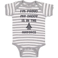 Baby Clothes I'M Proud My Daddy Is in The Airforce Dad Father's Day Cotton