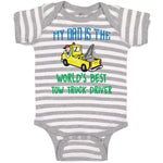 Baby Clothes My Dad Is The World's Best Tow Truck Driver Baby Bodysuits Cotton