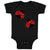 Baby Clothes 2 Black and Red Ladybugs Baby Bodysuits Boy & Girl Cotton