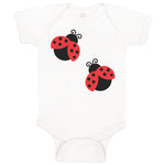 Baby Clothes 2 Black and Red Ladybugs Baby Bodysuits Boy & Girl Cotton