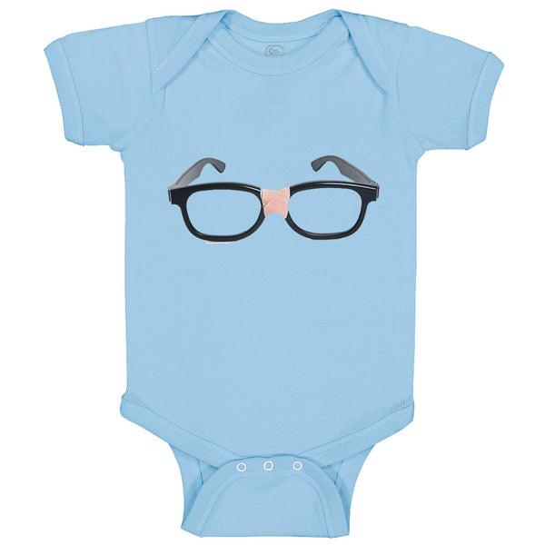 Baby Clothes Nerdy Black Glasses Funny Humor Baby Bodysuits Boy & Girl Cotton