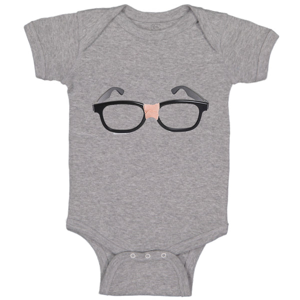 Baby Clothes Nerdy Black Glasses Funny Humor Baby Bodysuits Boy & Girl Cotton