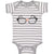 Baby Clothes Nerdy Black Glasses Funny Humor Baby Bodysuits Boy & Girl Cotton