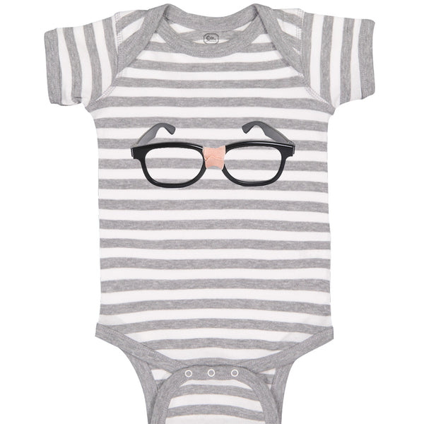 Baby Clothes Nerdy Black Glasses Funny Humor Baby Bodysuits Boy & Girl Cotton