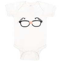 Baby Clothes Nerdy Black Glasses Funny Humor Baby Bodysuits Boy & Girl Cotton