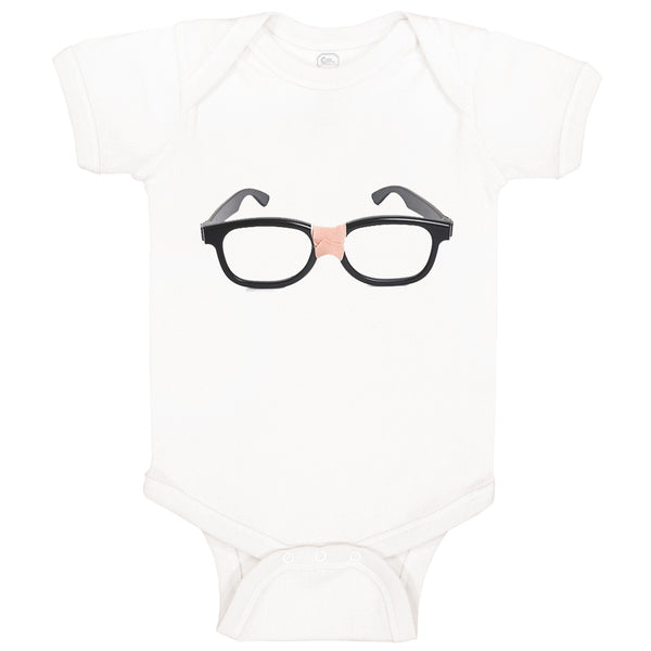 Baby Clothes Nerdy Black Glasses Funny Humor Baby Bodysuits Boy & Girl Cotton