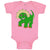 Baby Clothes Smiling Red Dinosaur Baby Bodysuits Boy & Girl Cotton