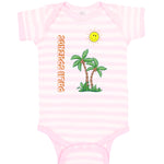 Baby Clothes Palm Trees Sun Palm Springs Ocean Sea Life Baby Bodysuits Cotton