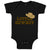 Baby Clothes Brown Little Cowboy Hat Funny Humor Baby Bodysuits Cotton