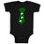 Baby Clothes Tie with 4 White Shamrock St Patrick's Funny Humor Baby Bodysuits