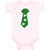 Baby Clothes Tie with 4 White Shamrock St Patrick's Funny Humor Baby Bodysuits