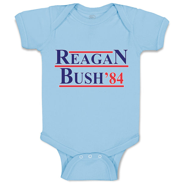 Baby Clothes Reagan Bush' 84 President Political Leaders Committee Cotton