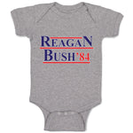 Baby Clothes Reagan Bush' 84 President Political Leaders Committee Cotton