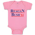Baby Clothes Reagan Bush' 84 President Political Leaders Committee Cotton