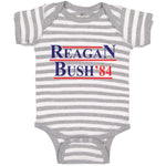 Baby Clothes Reagan Bush' 84 President Political Leaders Committee Cotton