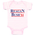 Baby Clothes Reagan Bush' 84 President Political Leaders Committee Cotton