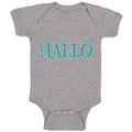 Baby Clothes Hallo A German Greeting Baby Bodysuits Boy & Girl Cotton