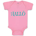 Baby Clothes Hallo A German Greeting Baby Bodysuits Boy & Girl Cotton