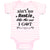 Baby Clothes Ain'T No Auntie like The 1 I Got Baby Bodysuits Boy & Girl Cotton