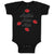 Baby Clothes Aunties New Man with Red Lips Mark Baby Bodysuits Boy & Girl Cotton