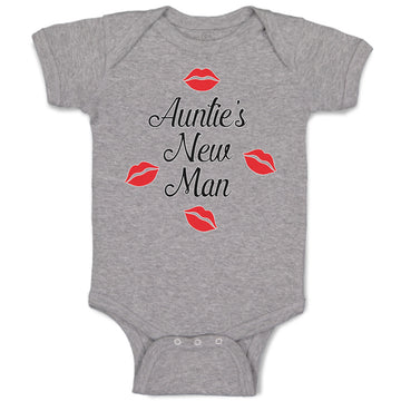 Baby Clothes Aunties New Man with Red Lips Mark Baby Bodysuits Boy & Girl Cotton