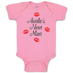 Baby Clothes Aunties New Man with Red Lips Mark Baby Bodysuits Boy & Girl Cotton
