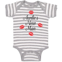 Baby Clothes Aunties New Man with Red Lips Mark Baby Bodysuits Boy & Girl Cotton