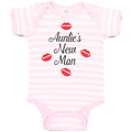 Baby Clothes Aunties New Man with Red Lips Mark Baby Bodysuits Boy & Girl Cotton