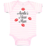 Baby Clothes Aunties New Man with Red Lips Mark Baby Bodysuits Boy & Girl Cotton