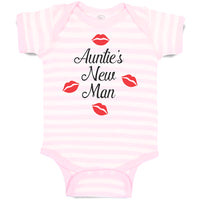 Baby Clothes Aunties New Man with Red Lips Mark Baby Bodysuits Boy & Girl Cotton