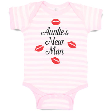 Baby Clothes Aunties New Man with Red Lips Mark Baby Bodysuits Boy & Girl Cotton