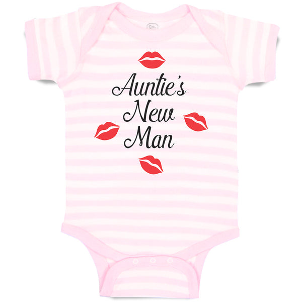 Baby Clothes Aunties New Man with Red Lips Mark Baby Bodysuits Boy & Girl Cotton