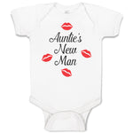 Baby Clothes Aunties New Man with Red Lips Mark Baby Bodysuits Boy & Girl Cotton