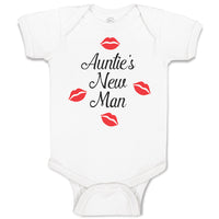 Baby Clothes Aunties New Man with Red Lips Mark Baby Bodysuits Boy & Girl Cotton