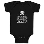 Baby Clothes Don'T Make Me Call My Auntie with Silhouette Vintage Telephone