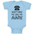 Baby Clothes Don'T Make Me Call My Auntie with Silhouette Vintage Telephone