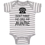 Baby Clothes Don'T Make Me Call My Auntie with Silhouette Vintage Telephone
