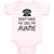 Baby Clothes Don'T Make Me Call My Auntie with Silhouette Vintage Telephone