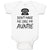 Baby Clothes Don'T Make Me Call My Auntie with Silhouette Vintage Telephone