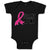 Baby Clothes For My Aunt with Breast Cancer Awareness Pink Ribbon Baby Bodysuits