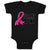 Baby Clothes For My Aunt with Breast Cancer Awareness Pink Ribbon Baby Bodysuits